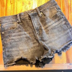 Kendall & Kylie Washed Black Jean Shorts